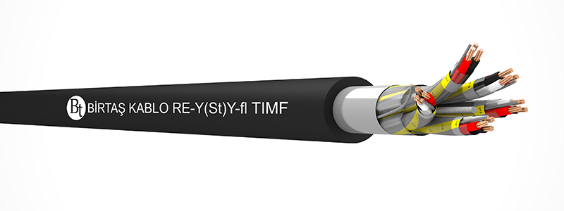 RE-Y(St)Y-fl TIMF    70°C  /  500 V Cu-PVC-ISCR-OSCR-PVC-7DW